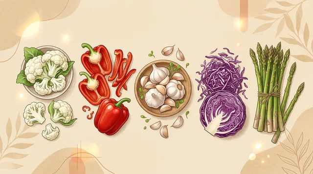 5 Kidney friendly vegetables infographic